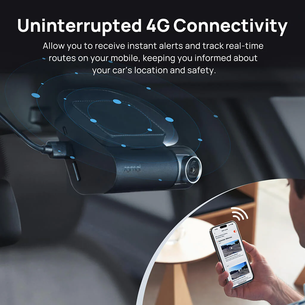 70mai Dash Cam A510 2.7K HD with Sony STARVIS 2, 4G LTE & Dual HDR Supported - Image 6