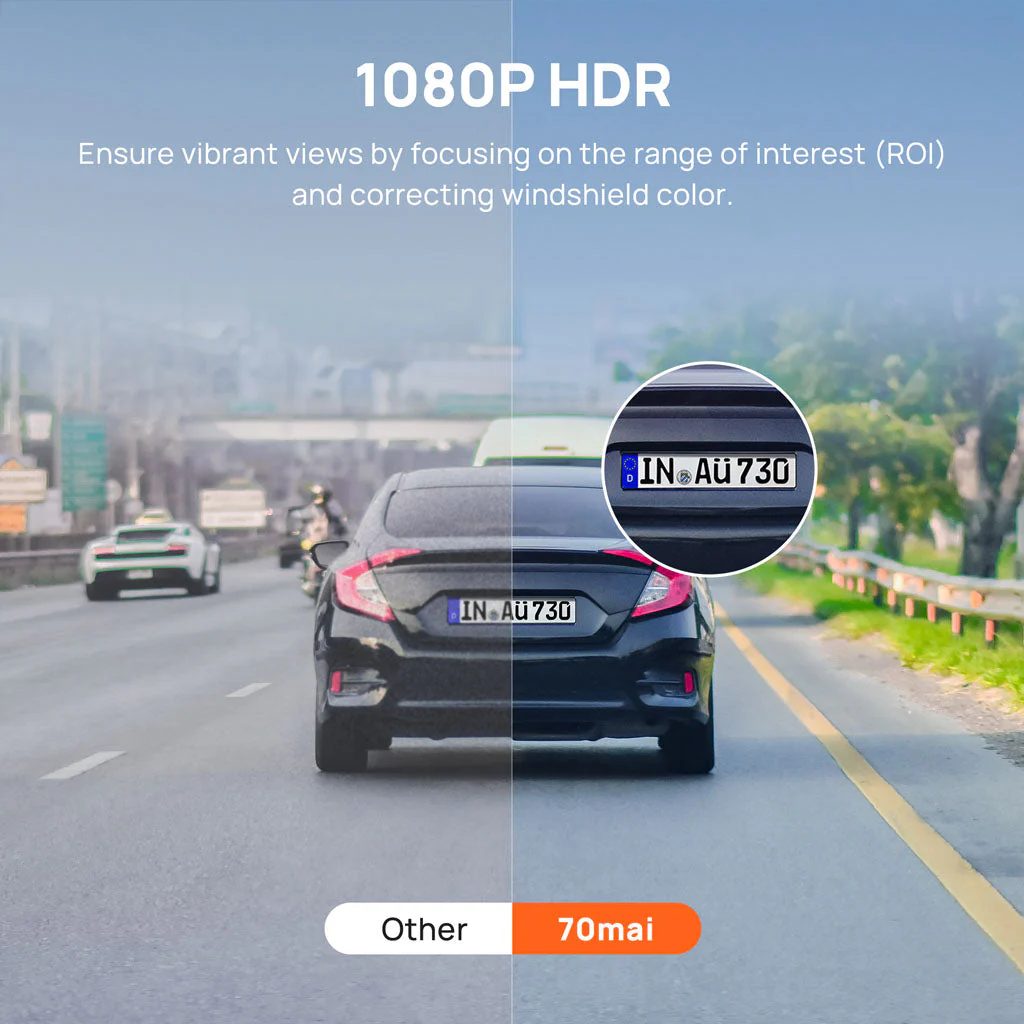 70mai Dash Cam 3 1080P HDR with Sony STARVIS 2 & Voice Control - Image 4