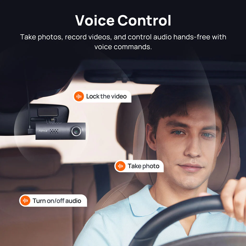 70mai Dash Cam 3 1080P HDR with Sony STARVIS 2 & Voice Control - Image 6