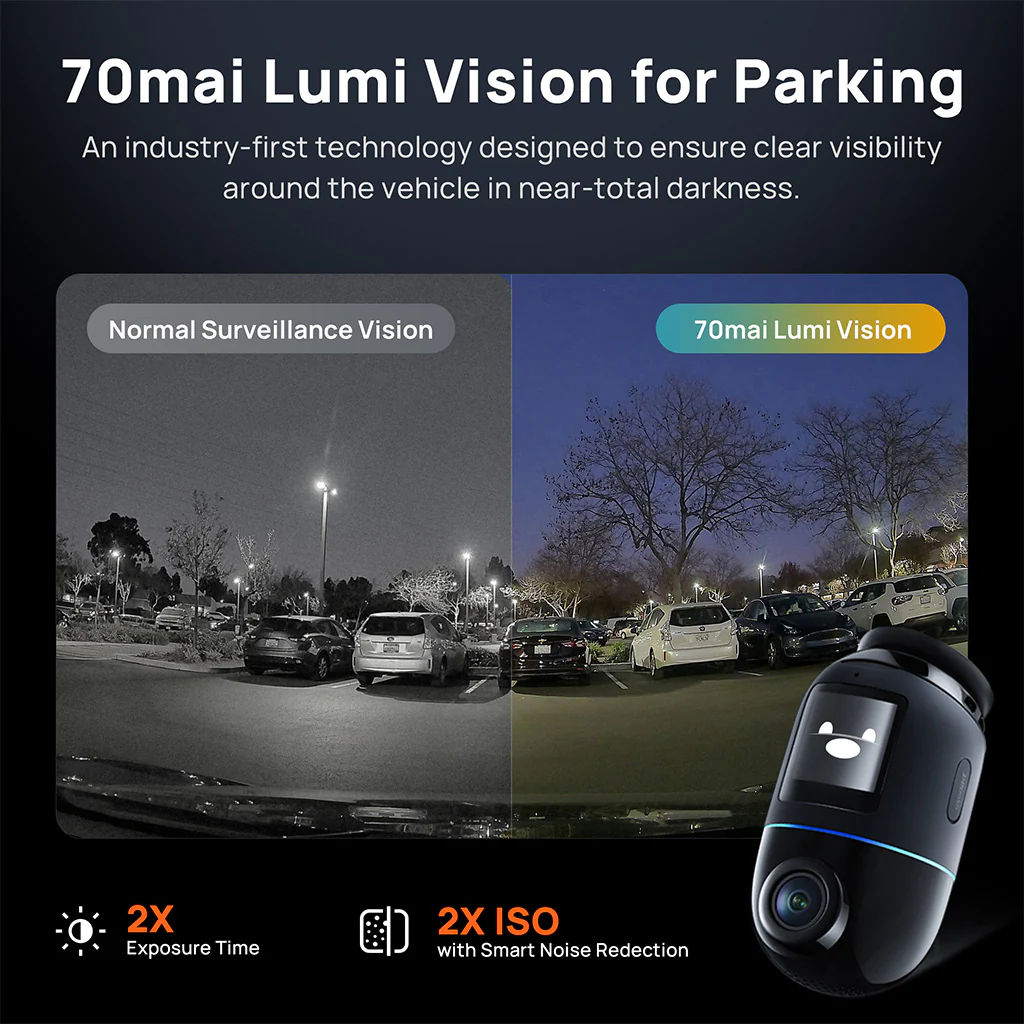 70mai Dash Cam 4K Omni 360° Full View with Dual Sony STARVIS 2, AI 2.0 & 4G LTE Supported - Image 7
