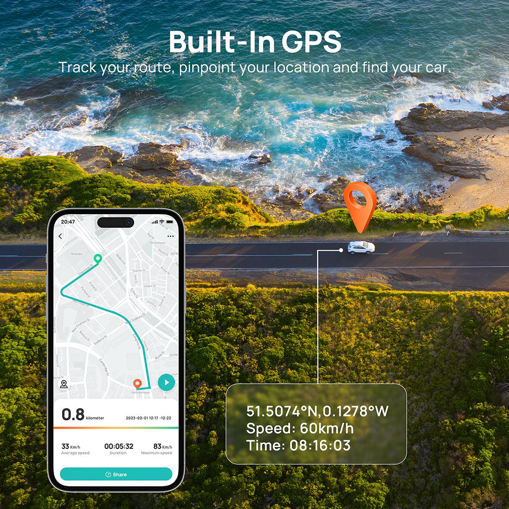 70mai Dash Cam Omni 360° Full View with Built-In eMMC, AI Detection & 4G LTE Supported - Image 10