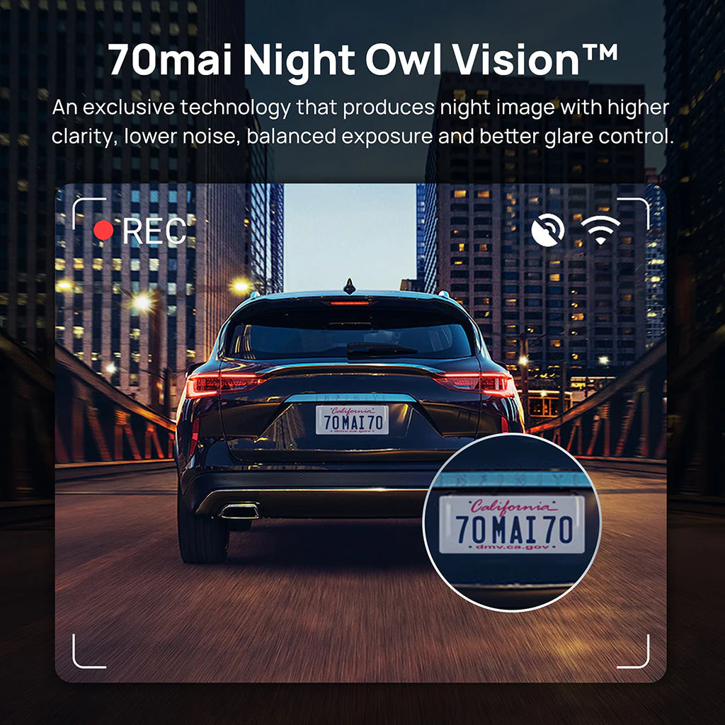 70mai Dash Cam Omni 360° Full View with Built-In eMMC, AI Detection & 4G LTE Supported - Image 13