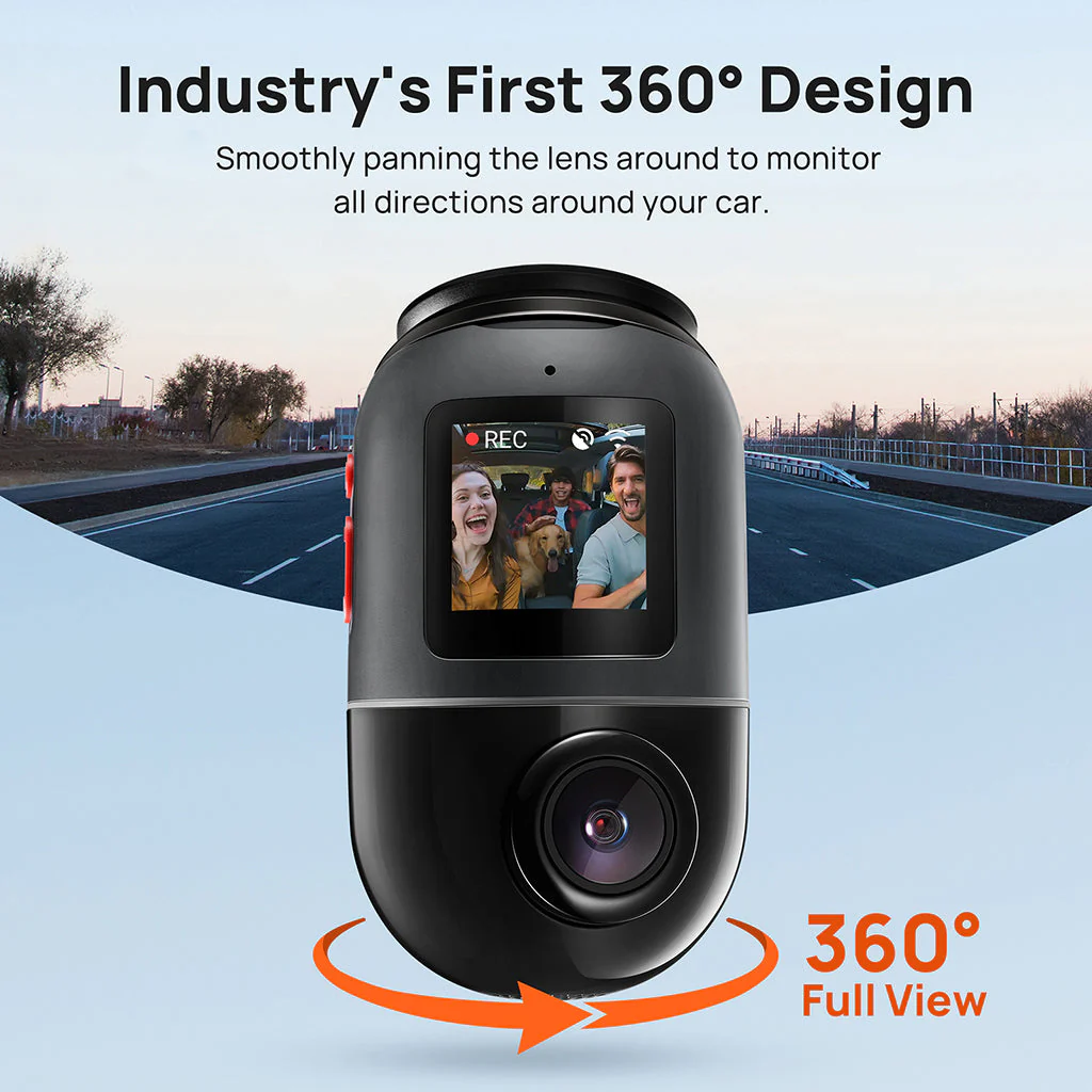 70mai Dash Cam Omni 360° Full View with Built-In eMMC, AI Detection & 4G LTE Supported - Image 3