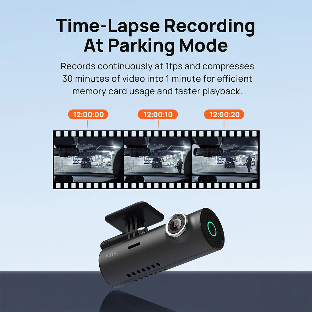 70mai Dash Cam M300 2K HD with Built-in LED Indicator - Image 6