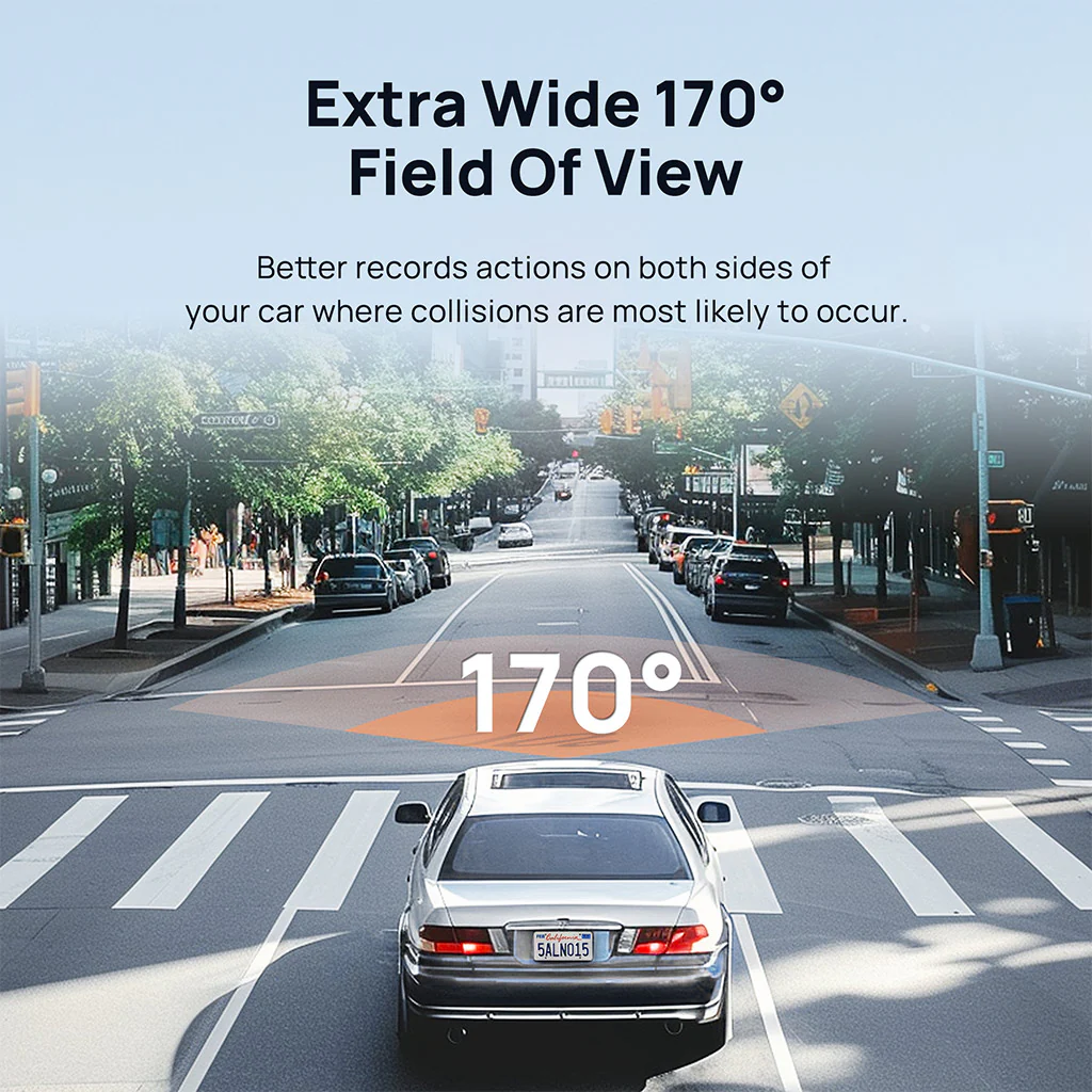 70mai Dash Cam M500 2.7K HD with Built-in eMMC, 170° FOV & HDR Recording - Image 3