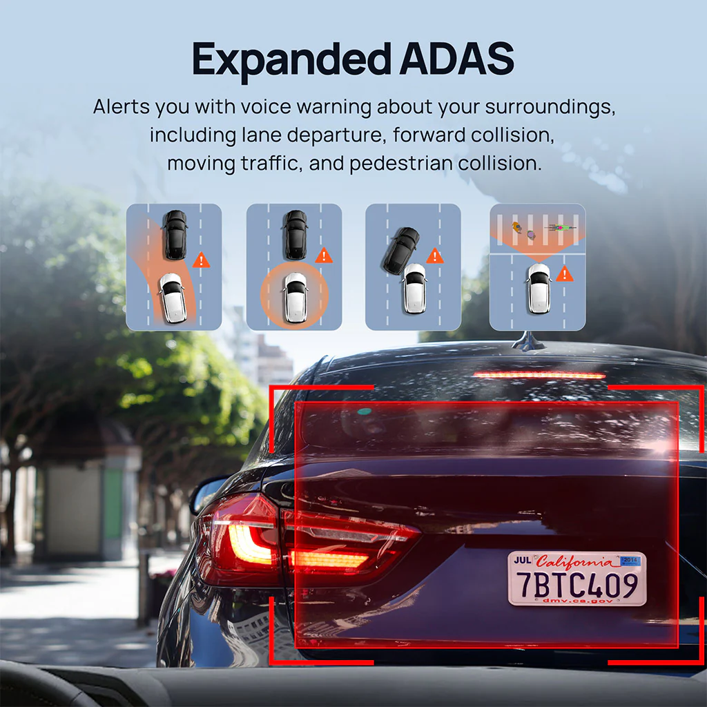 70mai Dash Cam M500 2.7K HD with Built-in eMMC, 170° FOV & HDR Recording - Image 9